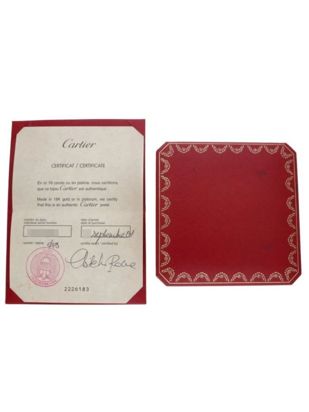 Cartier size 18